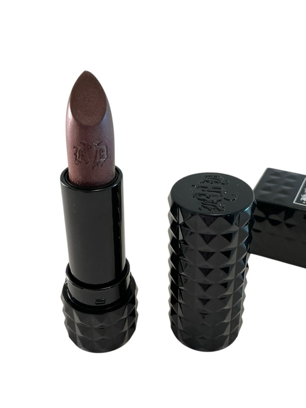Kat Von D KVD Studded Kiss Lipstick PIAF Dark Brown Shade Luxury RARE Full Size